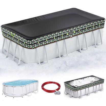Extra-Thick Winter Pool Cover – 200gsm Heavy-Duty, Cold-Resistant & Windproof Cover for Above-Ground Pools